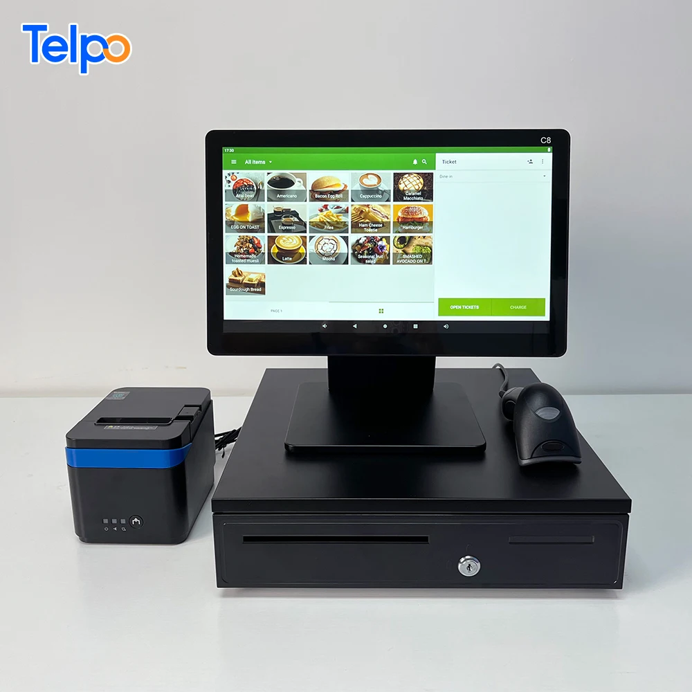 new retail Desktop cashier machine Touch Screen sistema hardware All-in-one Pos Systems