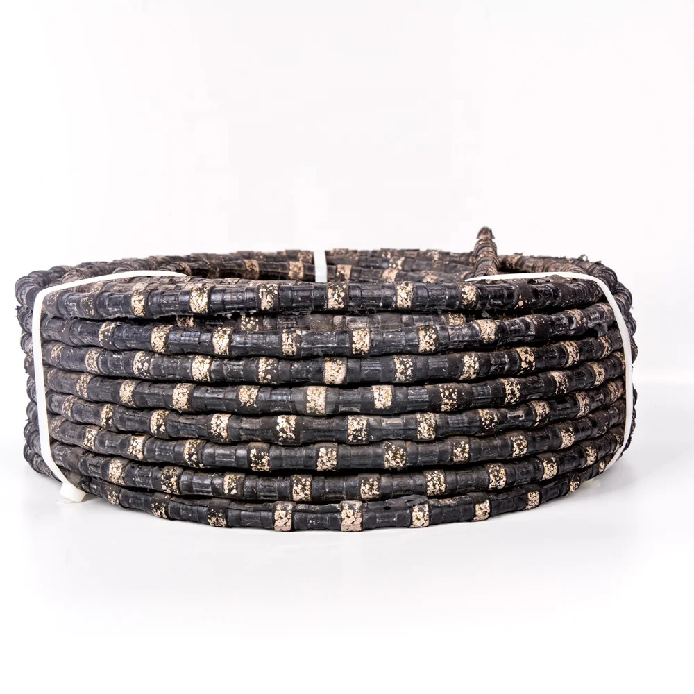 Steel iron metal cutting diamond wire saw Multi-layer Electroplated diamond wire saw rope for 100% steel cutting