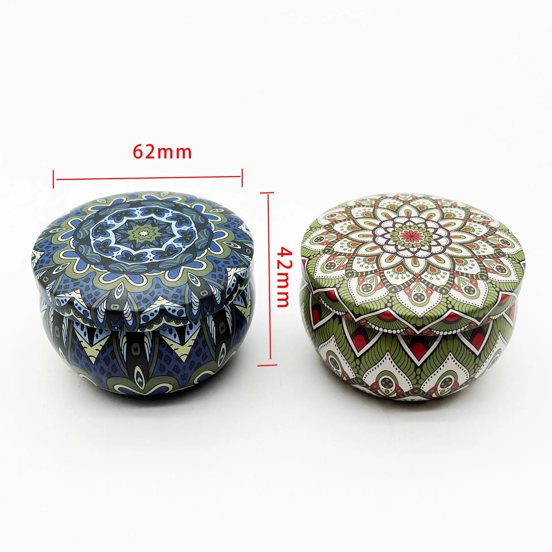 70ml 2.5oz 62*42mm 70*50mm 3.5oz takeout tin round smell proof food tea coffee spice candle container