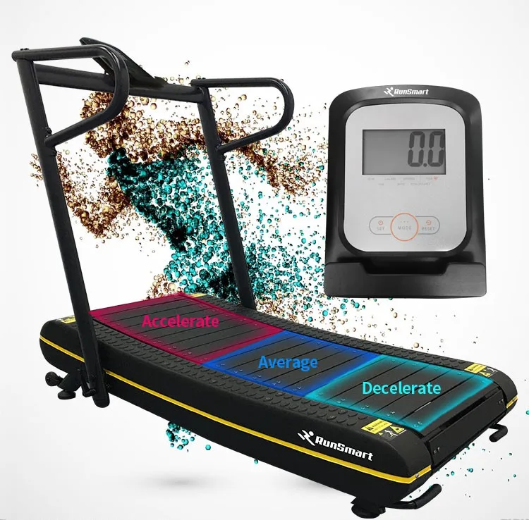 Woodway curved treadmill machine burn 30%more  calories than motorized treadmill home gym station exercise running machine