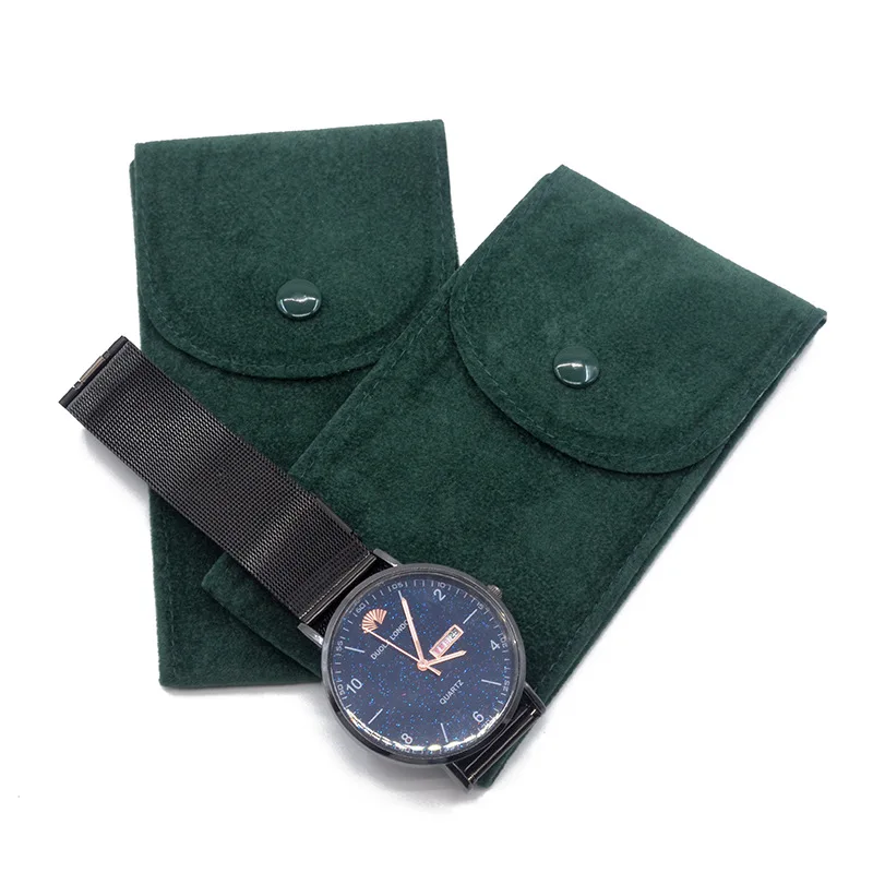Custom Pouch Bag Pouch Watch Bag Watch Holder with Button for Watch