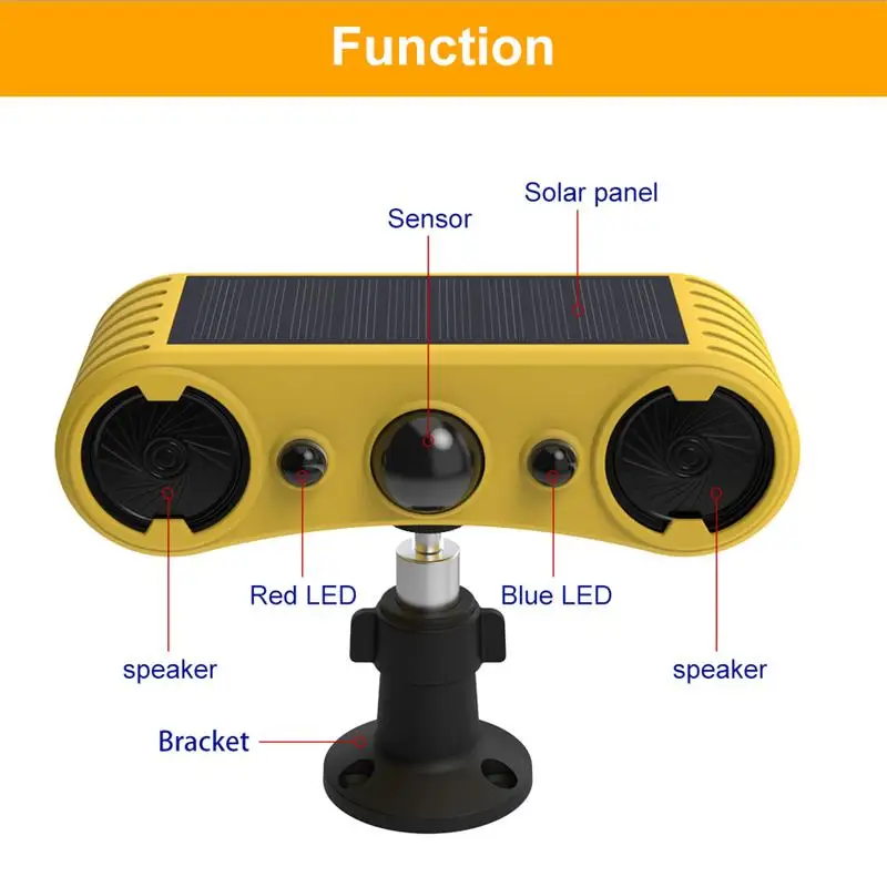 farm animal sound detectors alarm motion sensor detector solar farm alarm light solar outdoor solar animal repeller ultrasonic