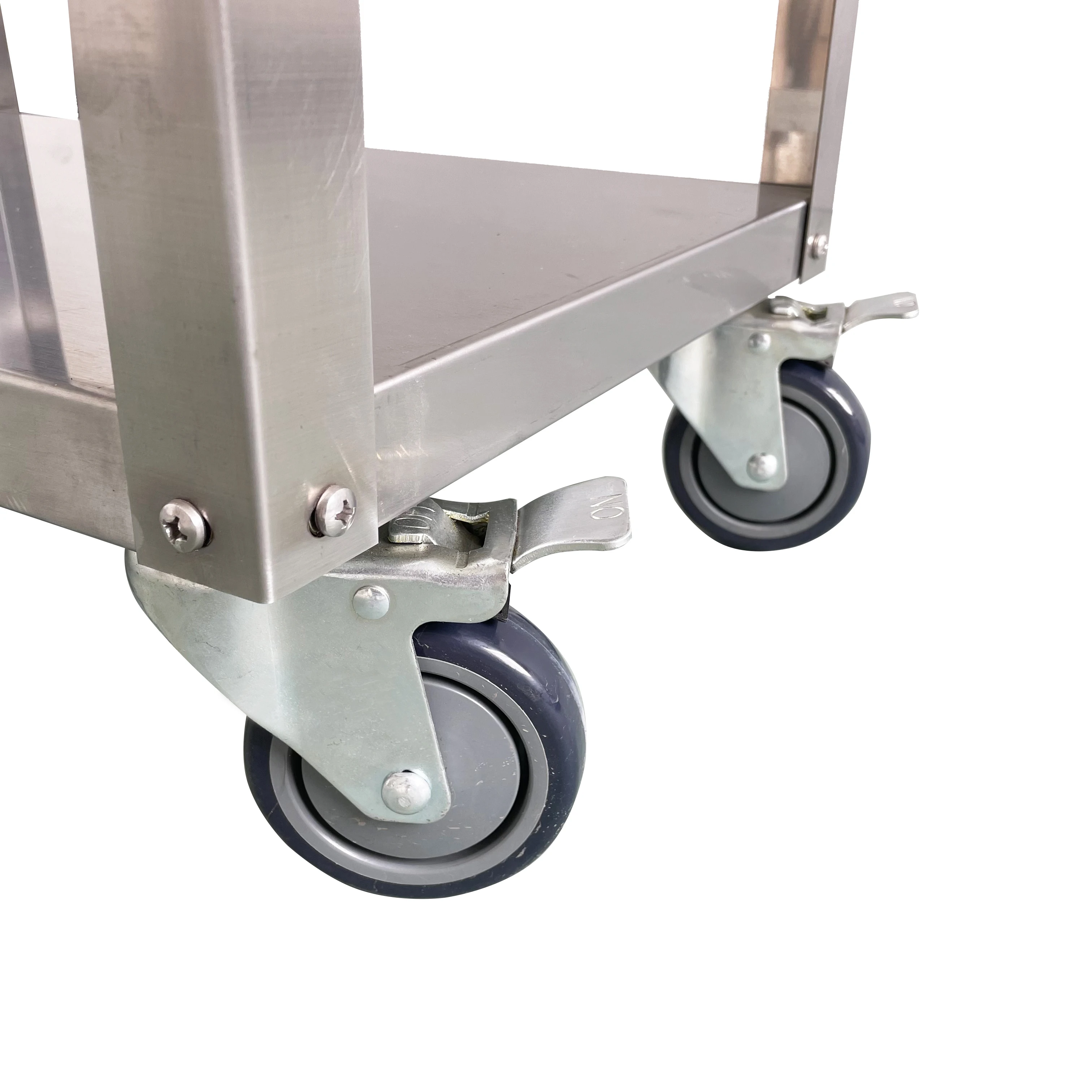 Jincheng High quality Food and Beverage Solid Stainless steel 3 Tiers Commercial Customised Kitchen Trolley Utility cart