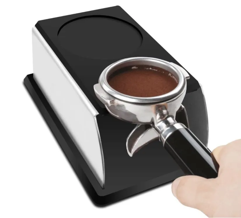 Barista tool sturdy tamping station holder anti slip silicone espresso coffee tamper stand
