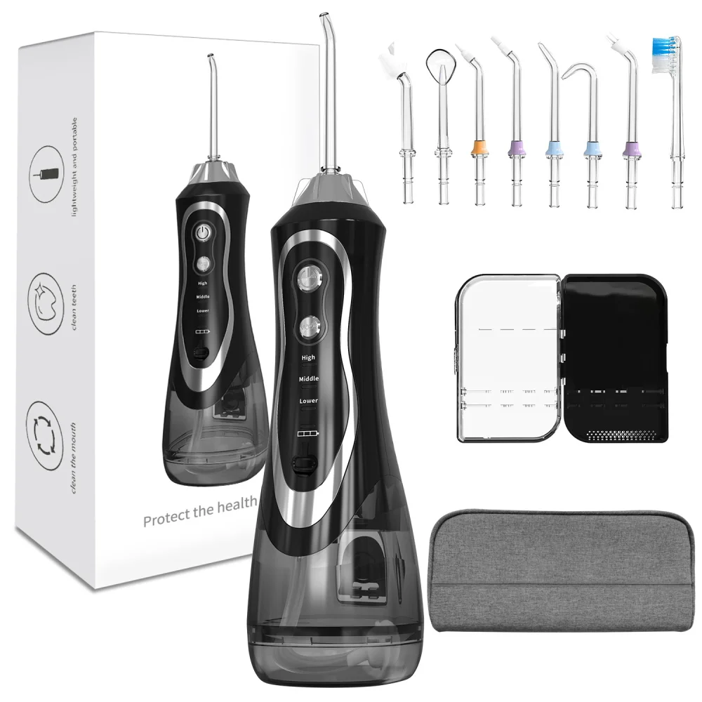 Tooth Cleaning Brush Dental Water Jet Manual Oral Care Water Irrigator Flosser Portable Wireless Ultra Sonic Teeth Cleaner
