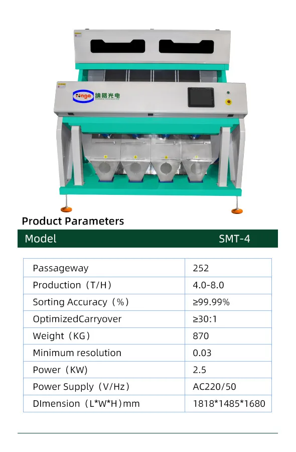 Intelligent cereal select machine for cereals color sorter grain separator