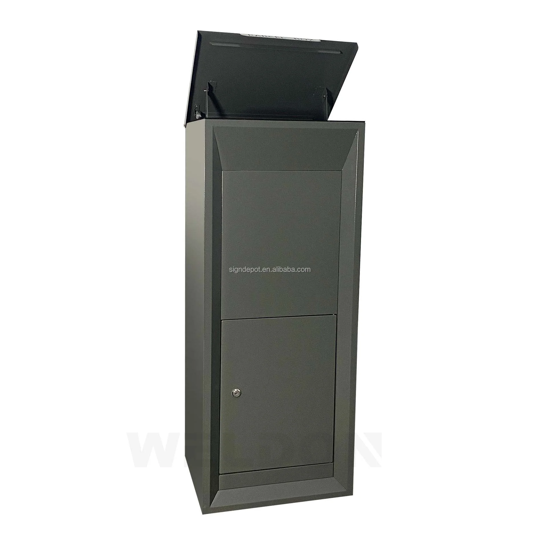 Outside home large package waterproof metal steel letter mail mailbox post wall mount outdoor smart parcel delivery drop box