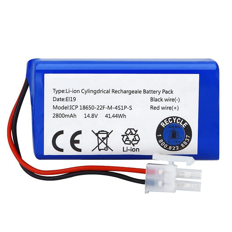 Custom OEM 4P1S Li-ion Lithium Pack 2800mah 4800-6800mah 14.8V Rechargeable Batteries 18650 Battery Pack Lithium Ion Batteries