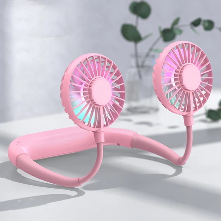  New version usb mini fan Bladeless bladeless neck Air Cooling hands free Neck Hanging