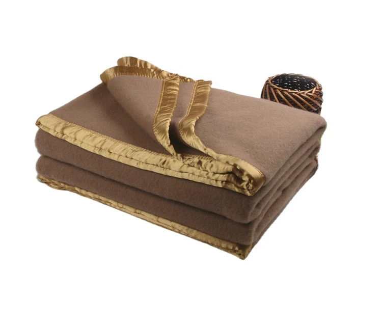 Factory price newest 100 wool blanket manufacturers in china for home bedding, travel