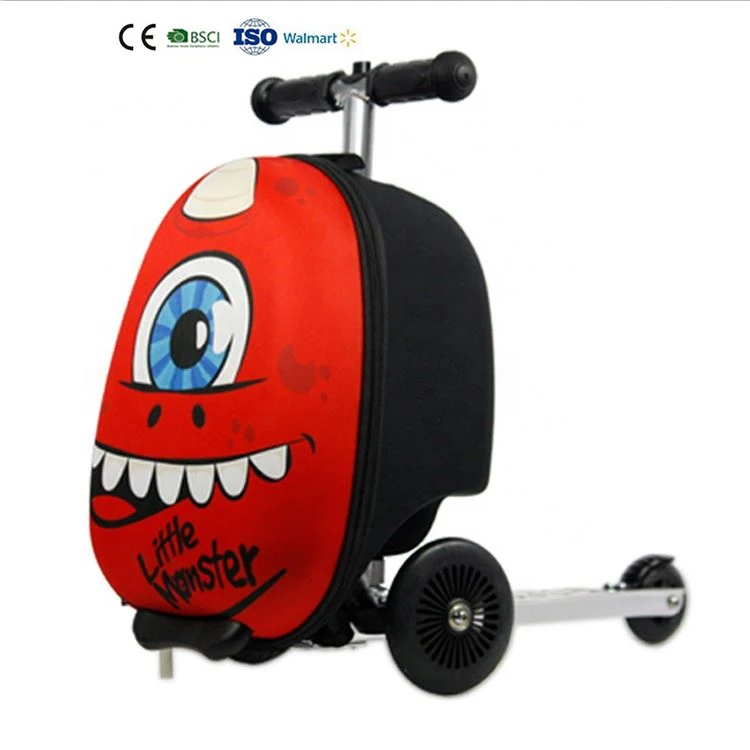 Skateboard Riding Suitcase Children Scooter Suitcase for kids Travel Spinner Carry on wheeled Luggage bag Rolling Truck for kids