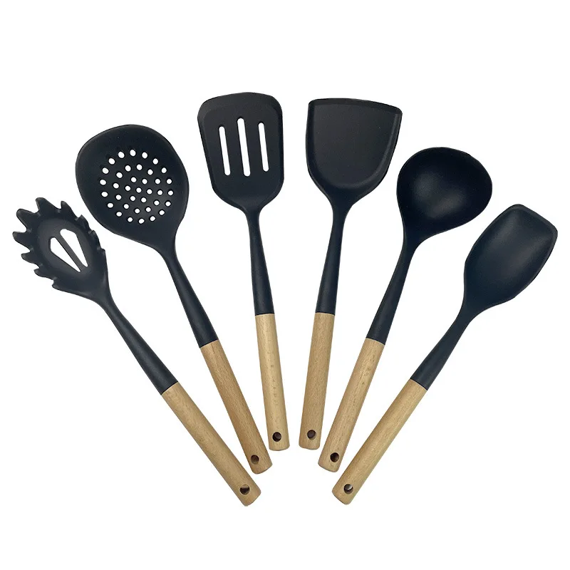 home and kitchen gadgets kitchen utensils hot selling cookware sets With Wooden Handles Kitchen Tools & Gadgets