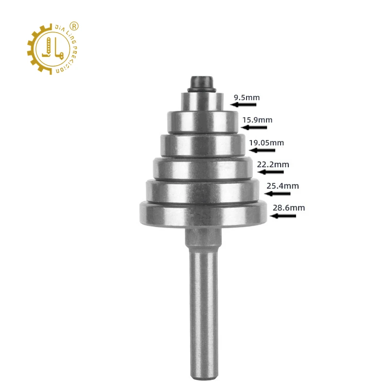 CNC Router Bit Sets Cabide Bit 1/4 Inch Shank 6mm Rabbeting Router Bits For Wood Woodworking With Ball Bearing