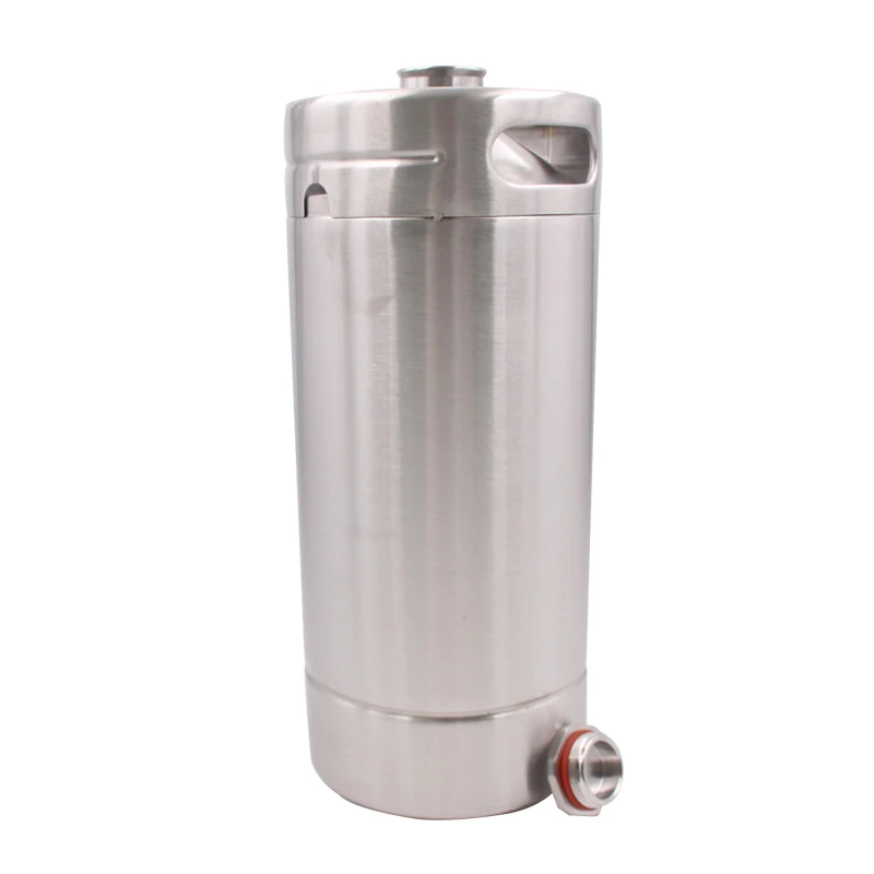4L Barrel Beer Growler Stainless Steel Naked Keg Home Brew Mini Beer Barrel keg
