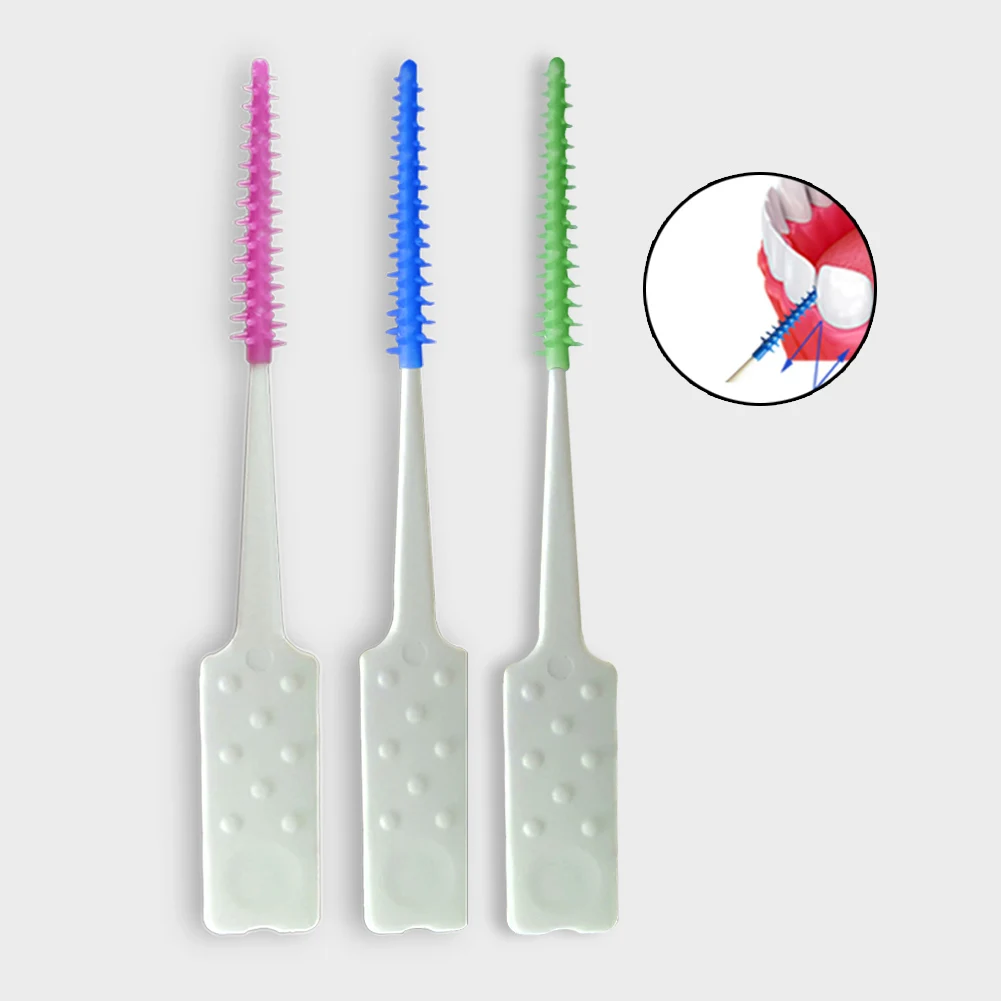 2022 New Trend  Factory Direct Portable TPE Rubber Interdental Brush Comfortable Toothbrush Silicone Dental Soft Picks