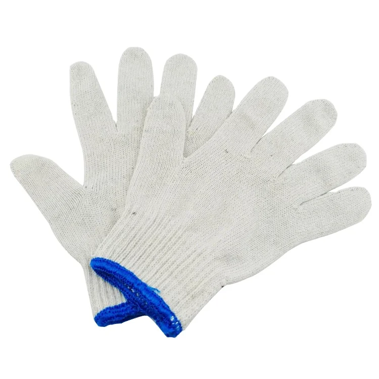 Best Selling 10 Gauge Washable Hard-Wearing Pairs of Labour White Cotton Knitted Working Safety Gloves