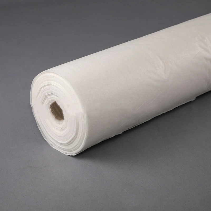 High Quality Pva Roll Hot Water Dissolving Paper Water Soluble Non Woven Fabric for Embroidery Backing Customized Logo White