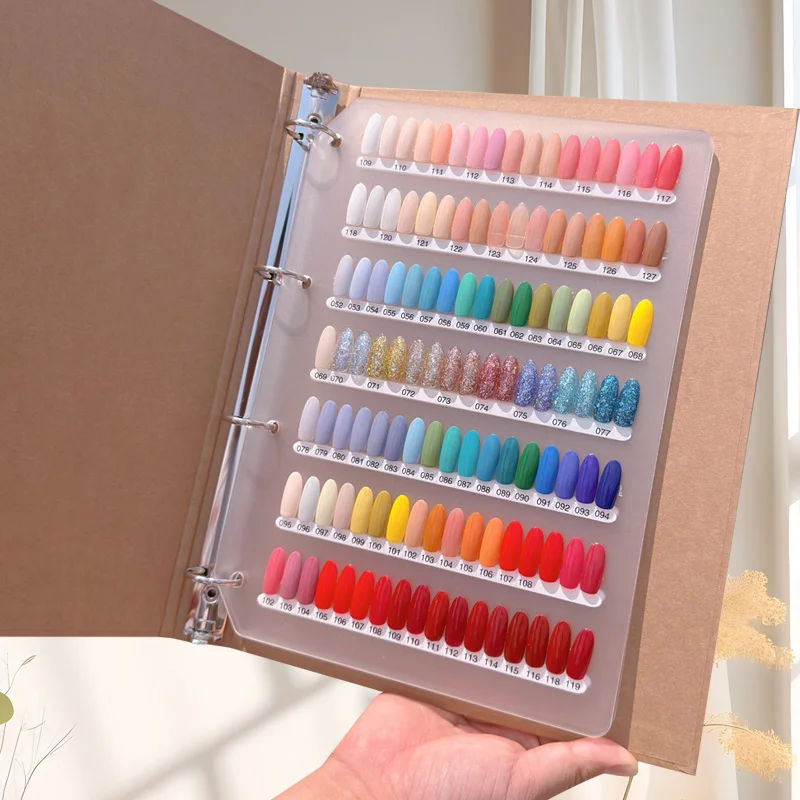 Nail Polish Gel Display Panel Detachable Activity Inside Color Card Color Sample 2024 New Large Display Book