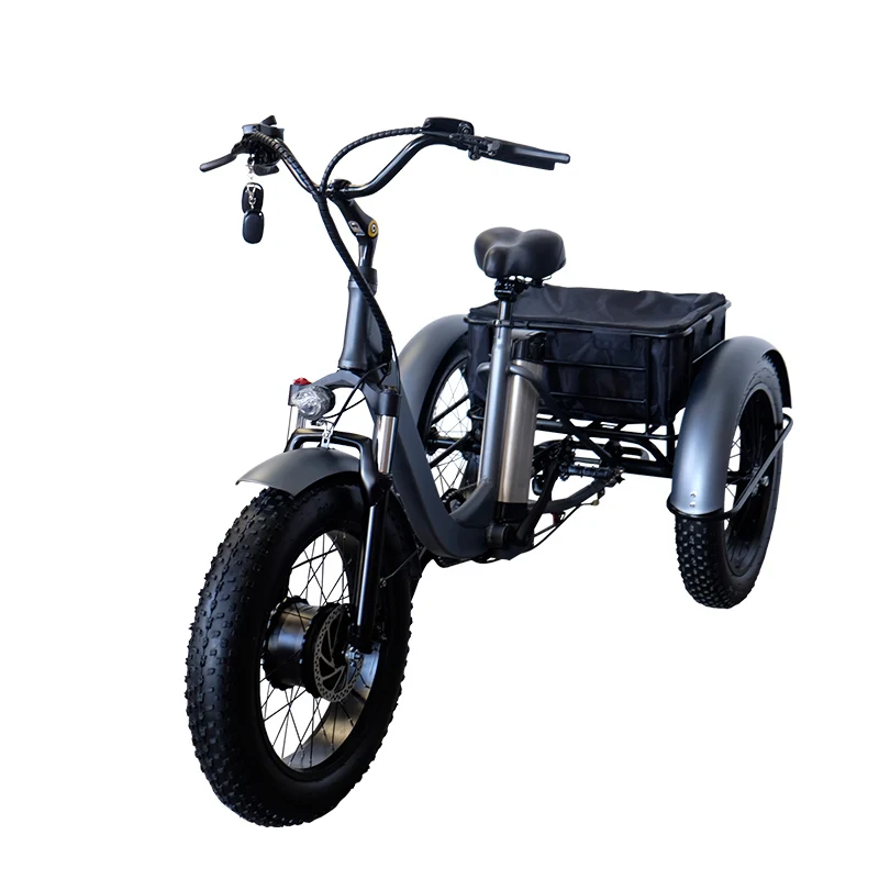 Factory Price High Speed Trike Fat Tire Motorcycle Bike Adults 500w Electric Tricycles 3 Wheel Electric Bicycle 48V Red 1000w