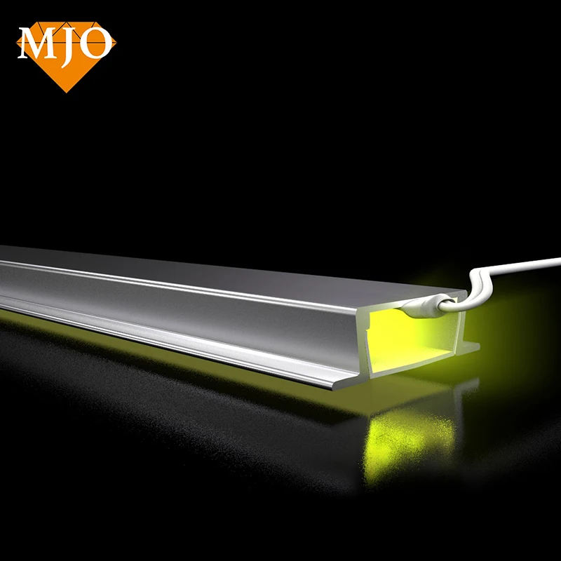Фошань MJO OEM логотип алюминиевый профиль для светодиодной ленты светодиодная полоса канал украшения шкафа линейный