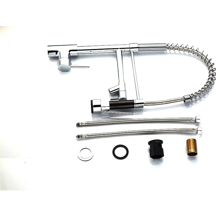 Hot Sales Modern Single Handle Deck Mounted Kitchen Faucet Pulldown Upc Ceramic Valve Polished Surface Single Hole Installation