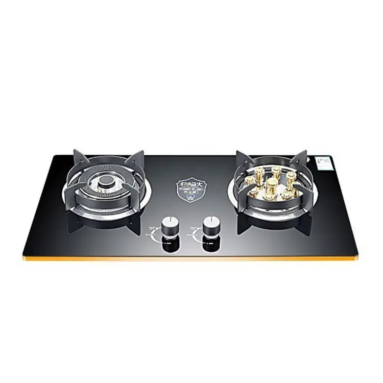 domestic flushbonading cooktops tempered glass burner gas stove