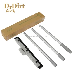 Top seller soft black double rubber water adjustable swivel floor squeegee wiper with extension pole for bathroom