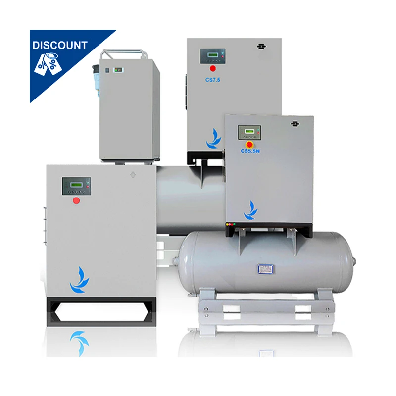 Linghein Silent Compressor 10Hp 15Hp 20Hp 30Hp Belt Compressor Using Atlas Copco Air End High Quality Tank Air Compressor