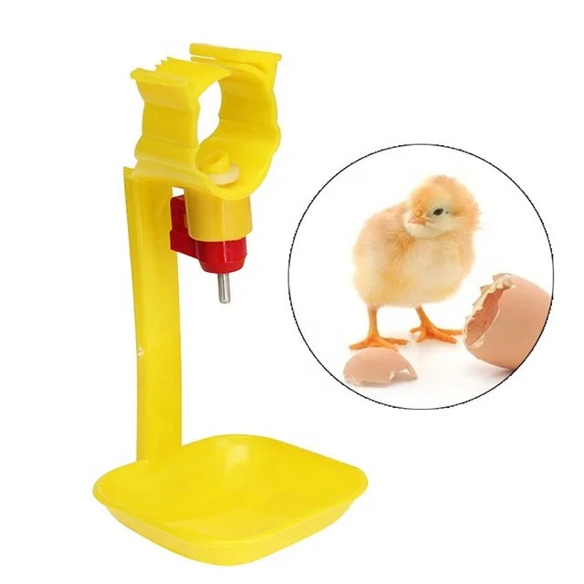 Poultry Farm Automatic Plastic Chicken Nipple Drinker with Hanging Cups Broiler Chick Breeder Water Feeder Dripping Cup on sale
