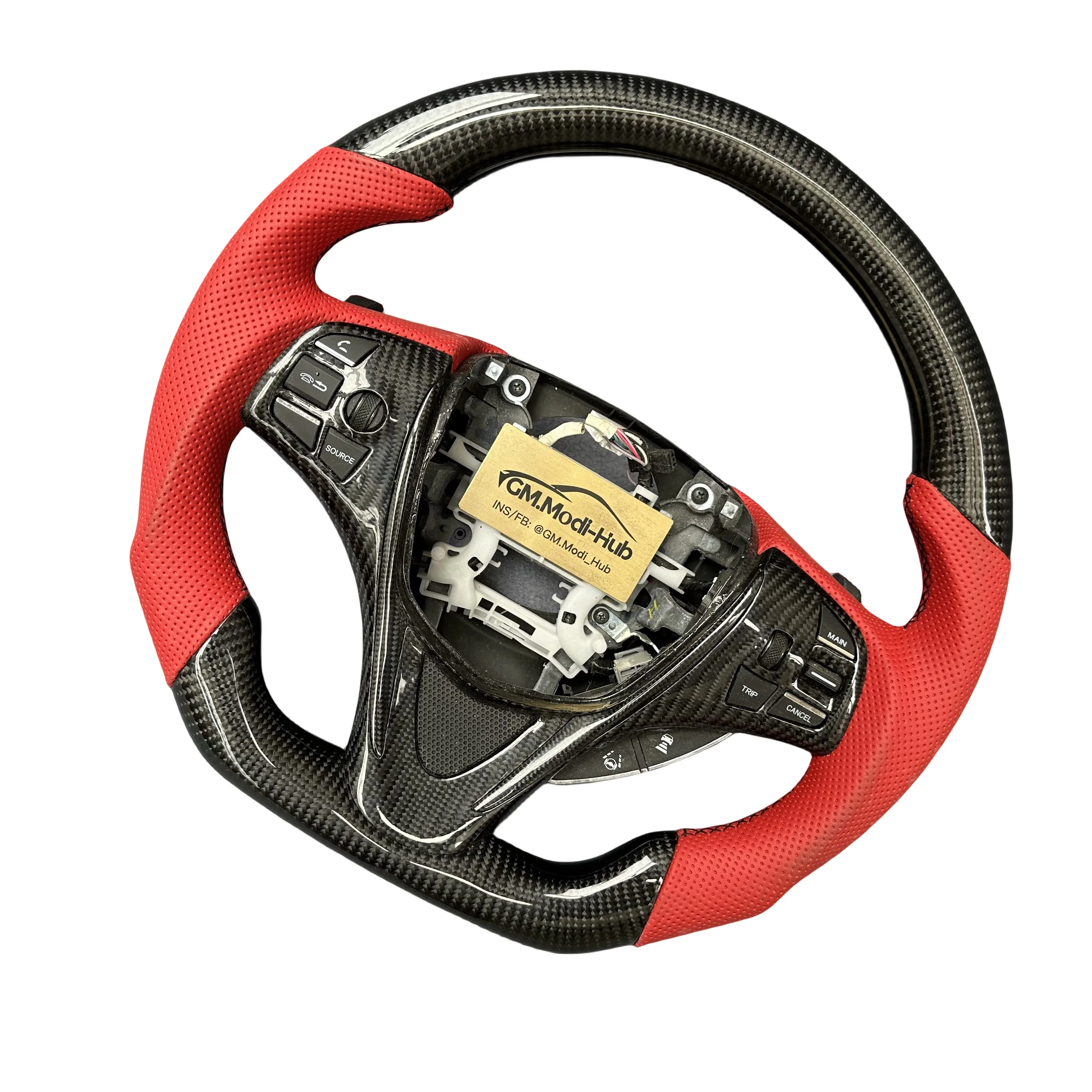 GM.Modi-Hub 100% из настоящего углеродного волокна Автомобильное рулевое колесо для Acura 2015 -2020 TLX / 2014-2020 MDX