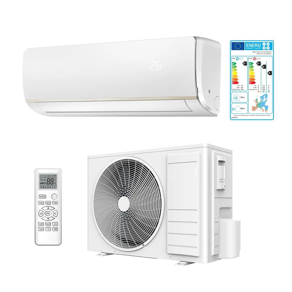 Стандартный смарт-кондиционер ЕС 9000btu 12000btu газ R32 220 В охлаждающий Настенный мини-кондиционер для дома