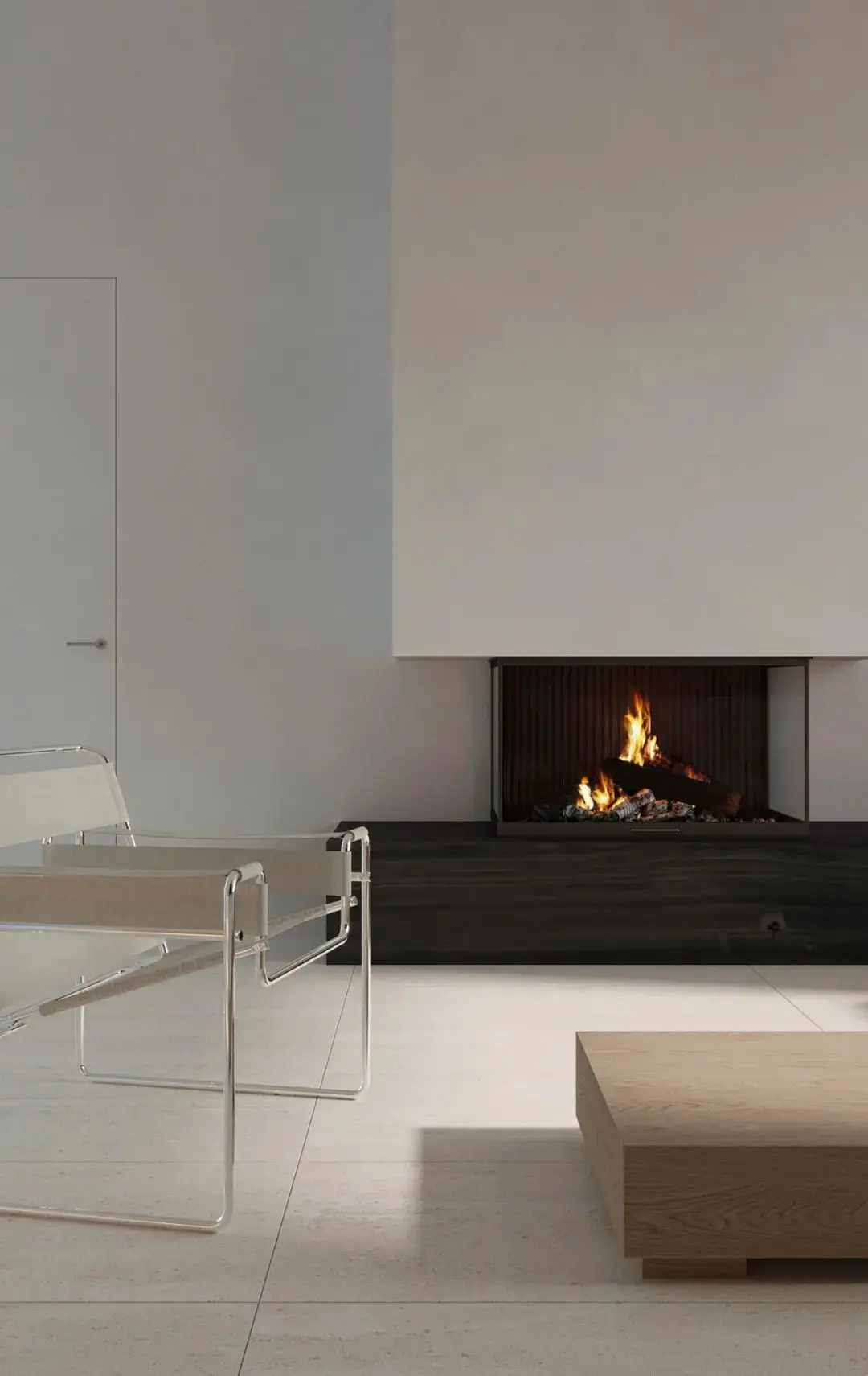 Sanhai Minimalist Style Interior Design Layout Space Planning Floor Plan 3D Max Rendering Condo Classic House Idea Private Home