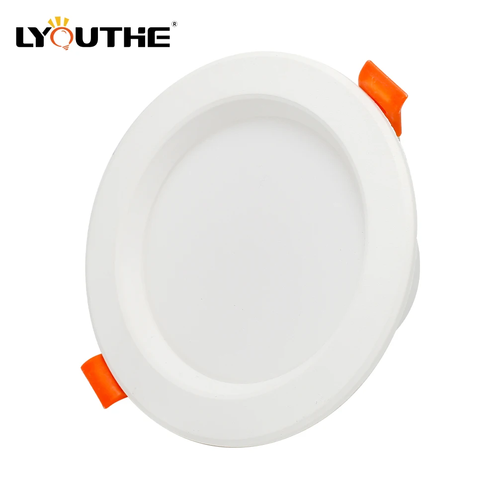 Белый круглый литой алюминий 5W 8W 10W 12W 15W 18W 20W антибликовое освещение 100 ° угол луча светодиодные светильники
