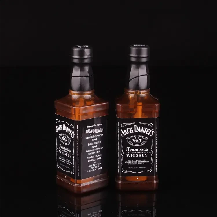 Open Flame Wine Bottles Fashion Lighters Whiskey Bottles Inflatable Cigarette Lighters