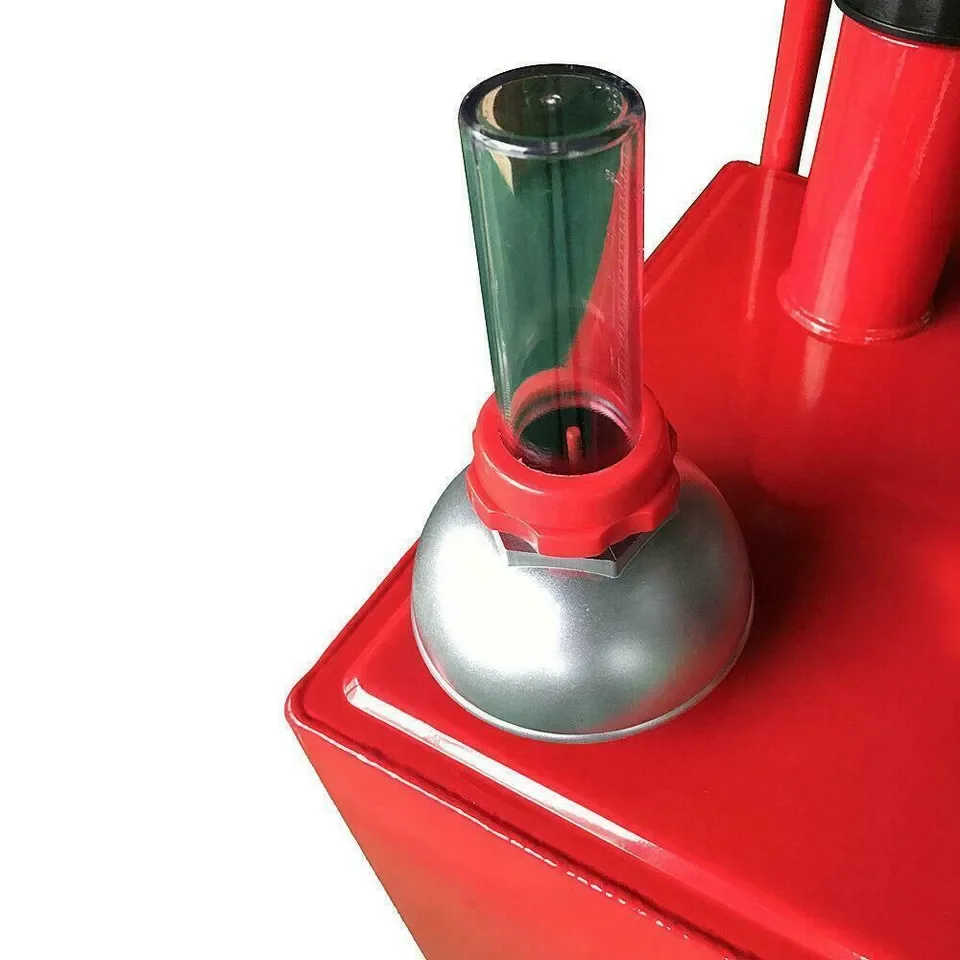 30 Gallon Portable Fuel Transfer Gas Can Caddy Storage Gasoline Tank with pump