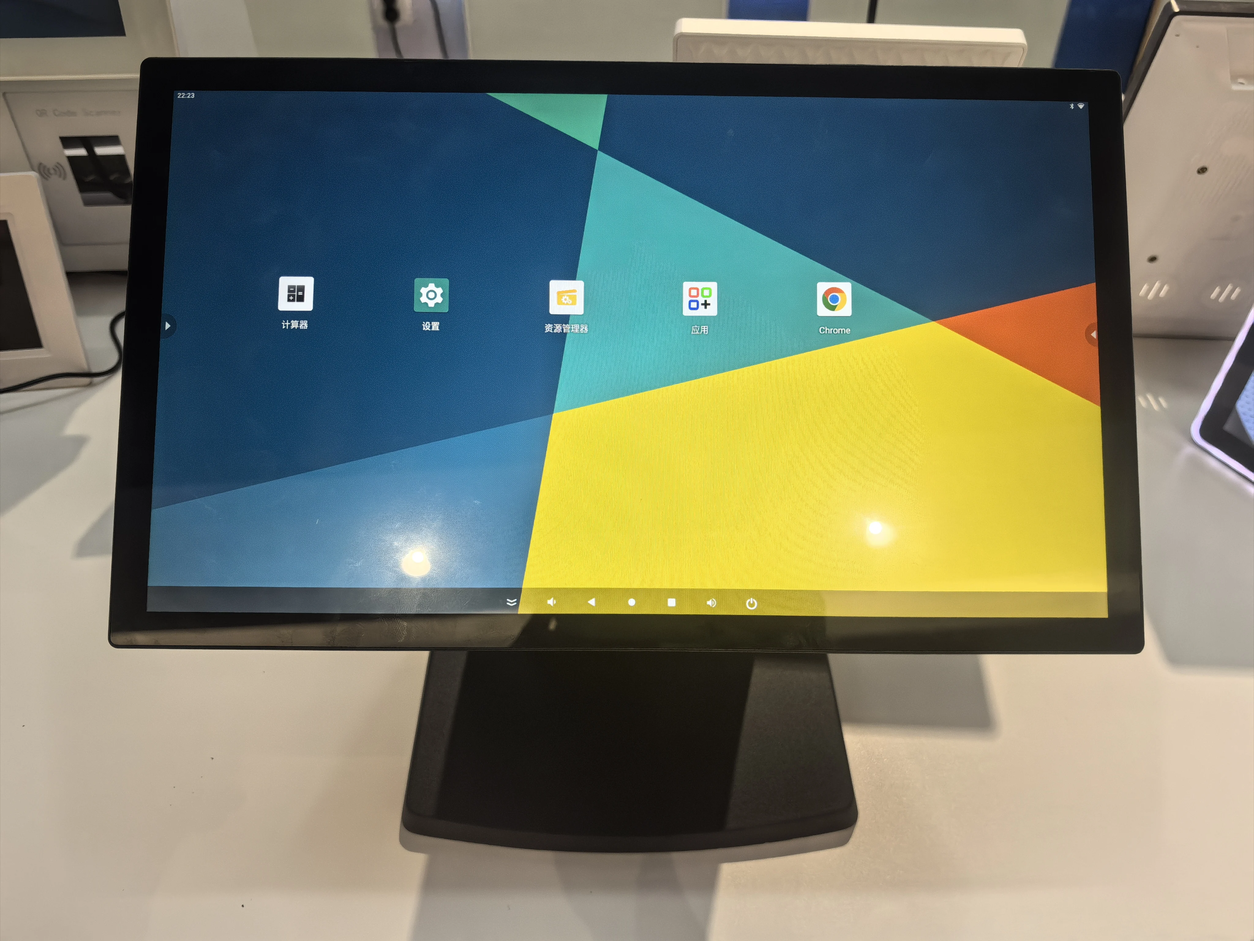 15 6 дюймов умный настольный/напольный Android коммерческий планшетный дисплей с емкостным сенсорным и HDMI-OUT