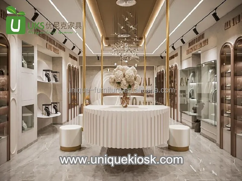 High level jewelry display stands for retail store jewelry shop cabinet glass showcase diamond store fixture watch shop design