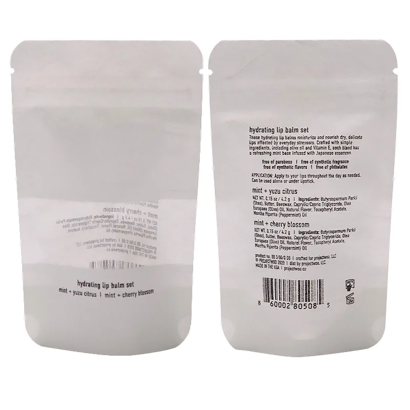 Guangdong factory wholesale hot sale food grade open window cotton paper packaging bags