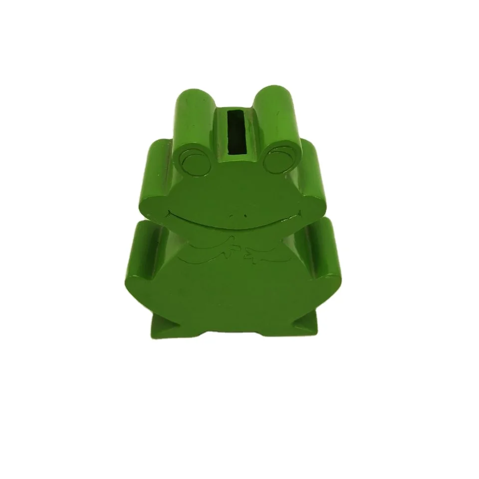 Custom Resin Craft Frog Ornament Coin Box Sculpture Money Pot Piggy Bank ATM for Kids for Home Decor Other Decorative Items