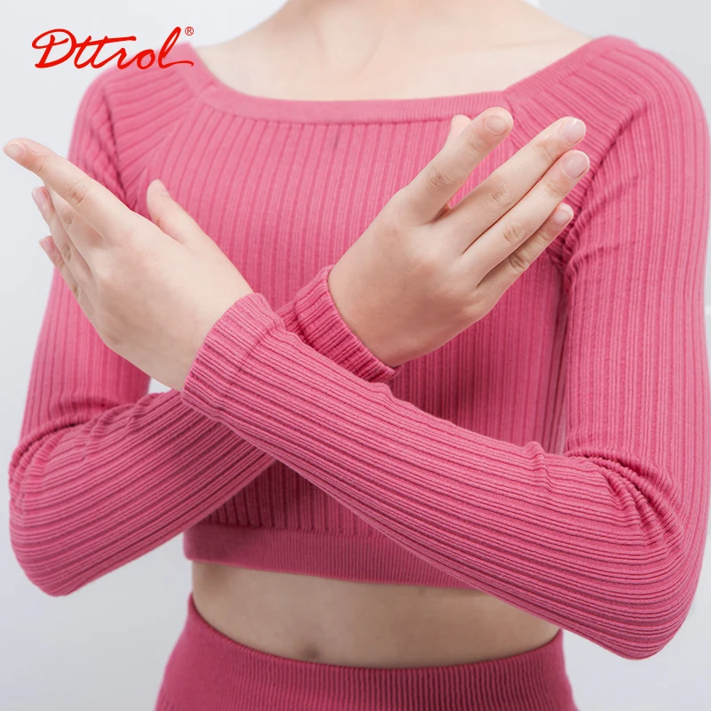 Dttrol Wholesale factory price winter fancy long sleeve top coats for girls 3-colour Elastic Waist