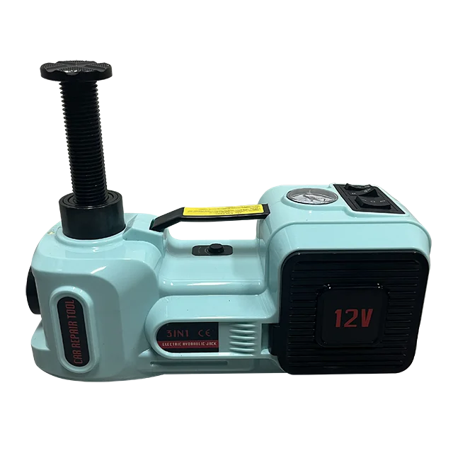 DC 12V5Ton Car Electric Tire Lifting Car Jack Hydraulic Air Inflatable Car Floor Jack With Impact Wrench And Tire Gauge Air Pump
