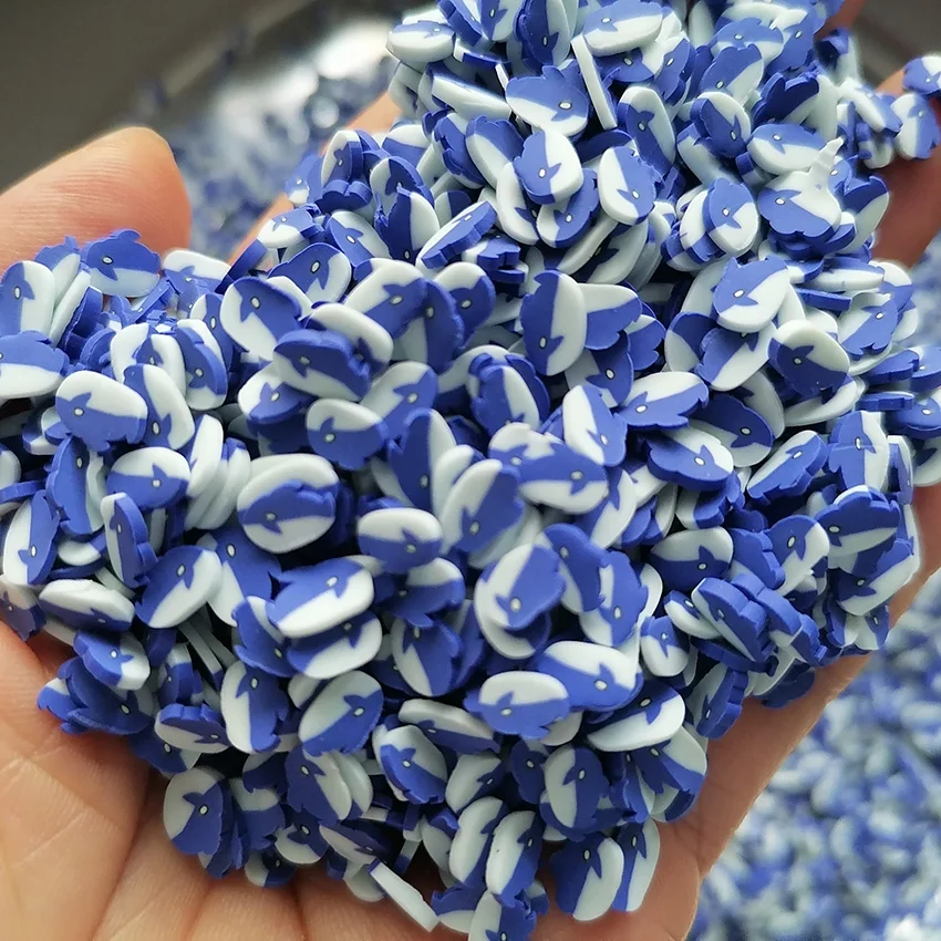 1KG DIY Craft Slime Sprinkles Sea Marine Animal Blue Shark Fish Polymer Clay  Sprinkles Slices