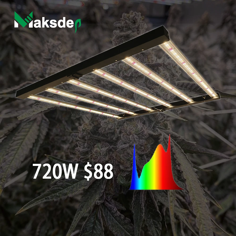 MAKSDEP Led Grow Light 720W fast delivery Epistar Grow Light Full spectrum Led hydroponic light vertical farmers
