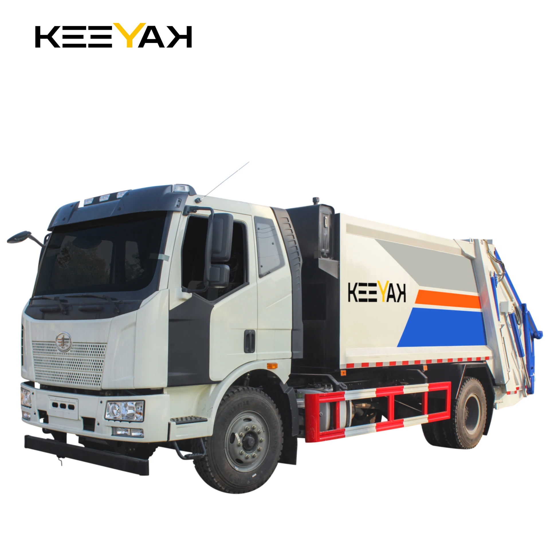 Jiefang 14CBM компактный мусоровоз правосторонний компрессионный грузовик для