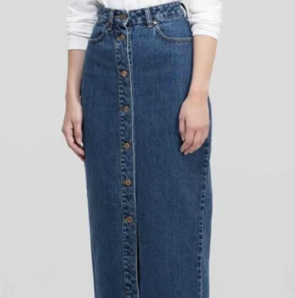 2020 Middle East Islamic Dubai Oman Muslim fashion long button jeans bag hip skirt