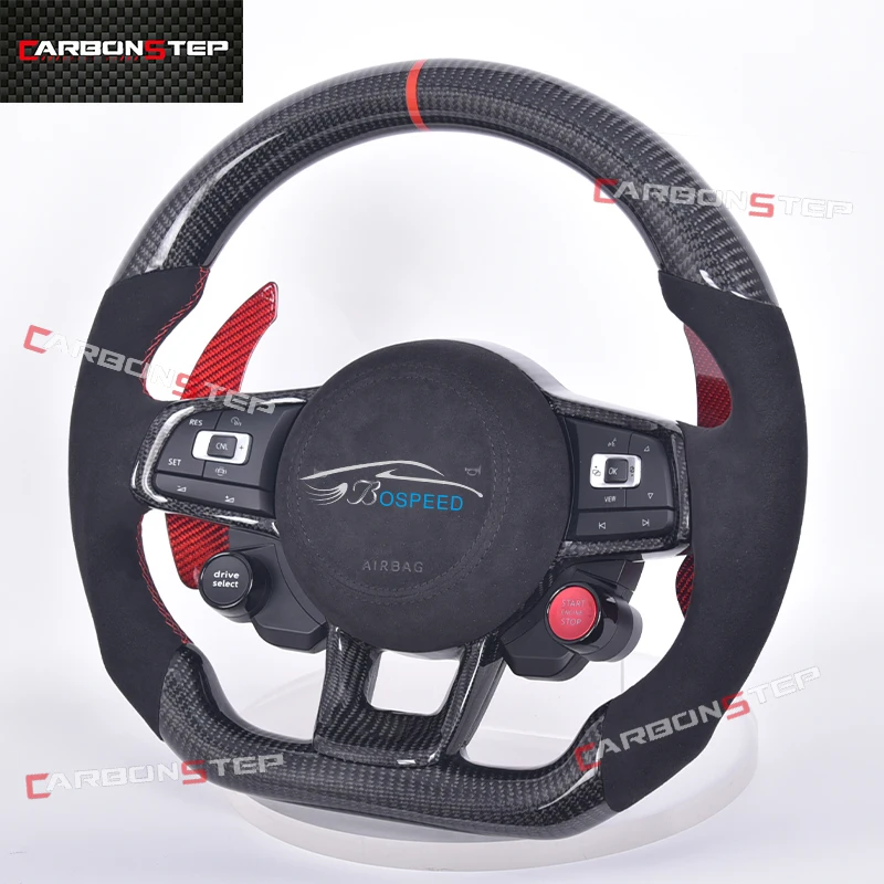For Volkswagen VW Golf MK7 GTI Golf R Golf 7 Carbon Fiber Steering Wheel 2015 2016 2017 2018 2019