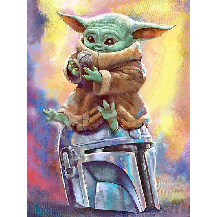 
High quality 5D diamond painting creative star wars master yoda customizable picture wholesale 5d diamond painting 