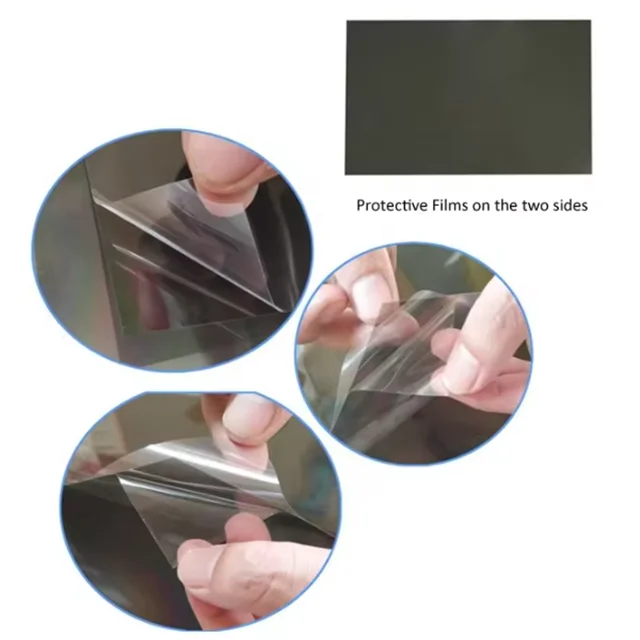 Customized linear polarizer for LCD TV, computer, office privacy glass