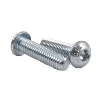ISO стандартные оцинкованные стальные болты M6-1.0P-60mm углеродистая железная чашка шестигранный винт промышленные экологически чистые M3 M4