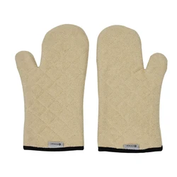 household baking microwave heat resistance kitchen hand mitten 100%cotton terry oven mitt